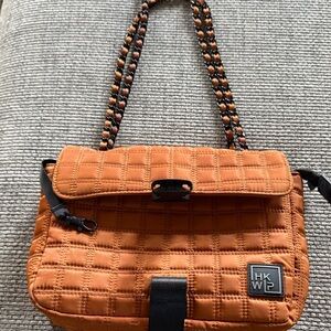 Brand new IHKWIP Quilted Flap Convertible Shoulder Bag w/ Chain Strap
